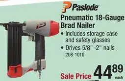 Menards Pneumatic 18-Gauge Brad Nailer offer