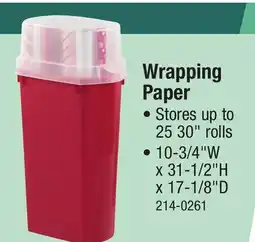 Menards Wrapping Paper offer