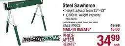 Menards Steel Sawhorse offer
