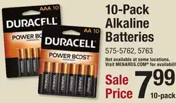 Menards 10-Pack Alkaline Batteries offer
