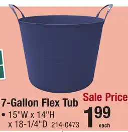 Menards 7-Gallon Flex Tub offer