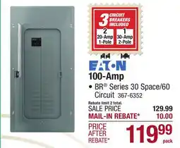 Menards 100-Amp offer