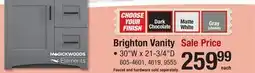 Menards Brighton Vanity offer
