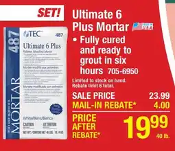 Menards Ultimate 6 Plus Mortar offer