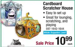 Menards Cardboard Scratcher House offer