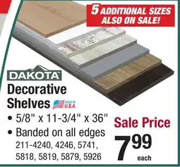 Menards ALSO ON SALE! Decorative Shelves offer