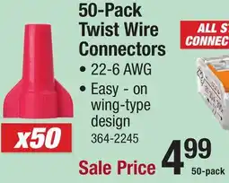 Menards 50-Pack Twist Wire Connectors offer