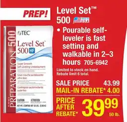 Menards Level Set 500 offer