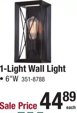 Menards 1-Light Wall Light offer
