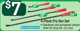 Menards 4-Piece Pry Bar Set offer