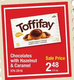Menards Chocolates with Hazelnut & Caramel offer
