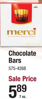 Menards Chocolate Bars offer