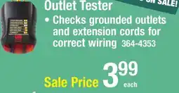 Menards Outlet Tester offer