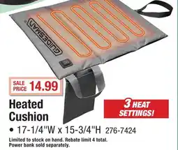 Menards Heated Cushion offer