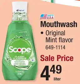 Menards Mouthwash offer