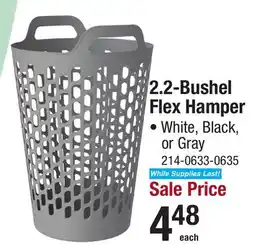 Menards 2.2-Bushel Flex Hamper offer