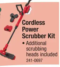 Menards Cordless Power Scrubber Kit offer