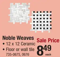 Menards Noble Weaves offer