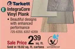 Menards IntegraCore Vinyl Plank offer