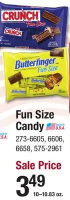 Menards Fun Size Candy offer