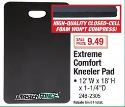 Menards Extreme Comfort Kneeler Pad offer