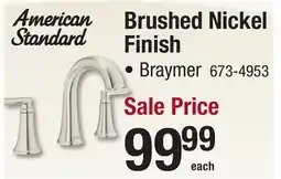 Menards Brushed Nickel Finish offer