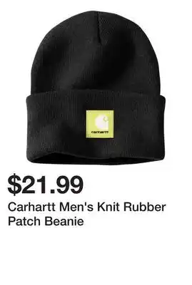 Dick's Sporting Goods Carhartt Men's Knit Rubber Patch Beanie offer