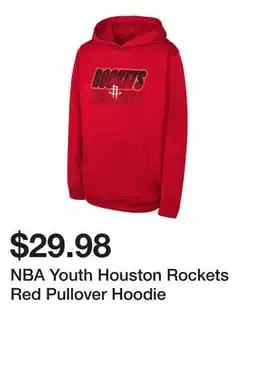 Dick's Sporting Goods NBA Youth Houston Rockets Red Pullover Hoodie offer