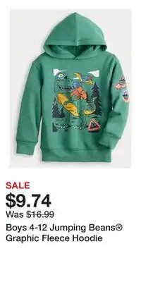 Kohl's Boys 4-12 Jumping Beans Graphic Fleece Hoodie offer