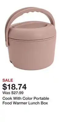 Kohl's Cook With Color Portable Food Warmer Lunch Box offer