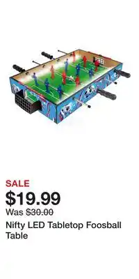 Kohl's Nifty LED Tabletop Foosball Table offer