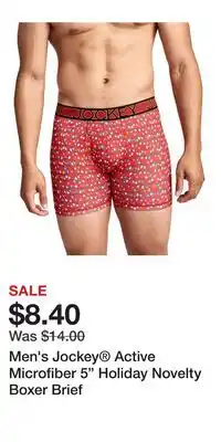 Kohl's Men's Jockey Active Microfiber 5 Holiday Novelty Boxer Brief offer