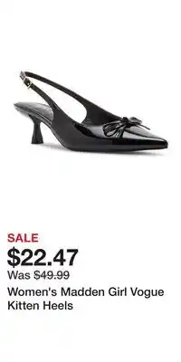 Kohl's Women's Madden Girl Vogue Kitten Heels offer