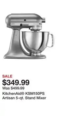 Kohl's KitchenAid KSM150PS Artisan 5-qt. Stand Mixer offer