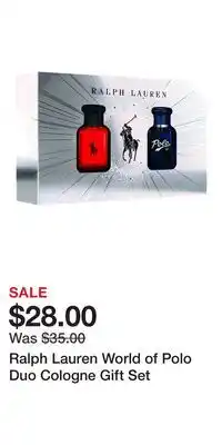 Kohl's Ralph Lauren World of Polo Duo Cologne Gift Set offer