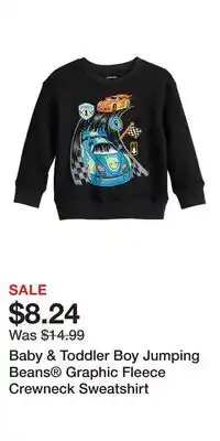 Kohl's Baby & Toddler Boy Jumping Beans Graphic Fleece Crewneck Sweatshirt offer