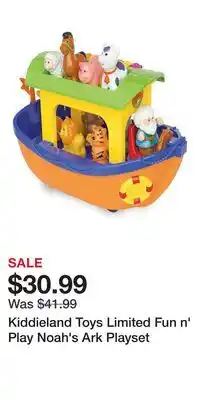 Kohl's Kiddieland Toys Limited Fun n' Play Noah's Ark Playset offer