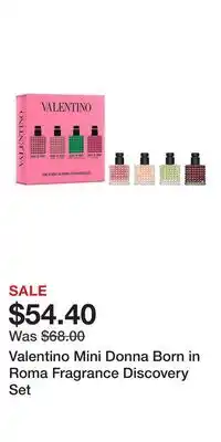 Kohl's Valentino Mini Donna Born in Roma Fragrance Discovery Set offer