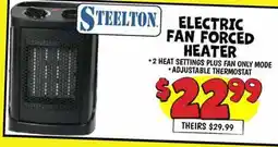 Ollie's STEELTON. ELECTRIC FAN FORCED HEATER offer