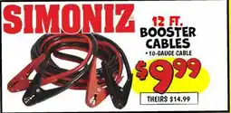 Ollie's SIMONIZ 12 FT. BOOSTER CABLES offer