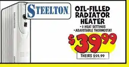 Ollie's STEELTON OIL-FILLED RADIATOR HEATER offer