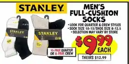 Ollie's MEN'S FULL-CUSHION SOCKS offer