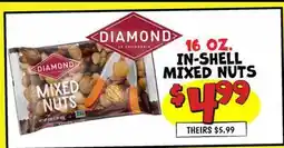 Ollie's IN-SHELL DIAMOND MIXED NUTS offer