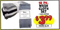 Ollie's 18 PK. WASH CLOTH SET offer