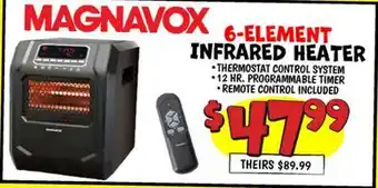 Ollie's MAGNAVOX 6-ELEMENT INFRARED HEATER offer