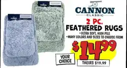 Ollie's CANNON FEATHERED RUGS offer