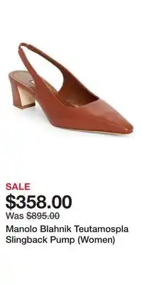 Nordstrom Manolo Blahnik Teutamospla Slingback Pump (Women) offer