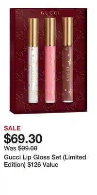 Nordstrom Gucci Lip Gloss Set (Limited Edition) $126 Value offer