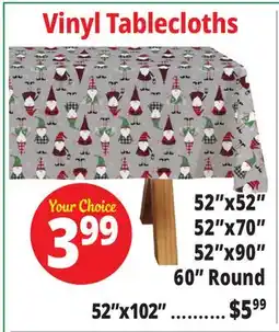 Ocean State Job Lot Vinyl Tablecloths offer