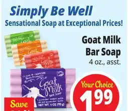 Ocean State Job Lot Goat Milk Bar Soap offer